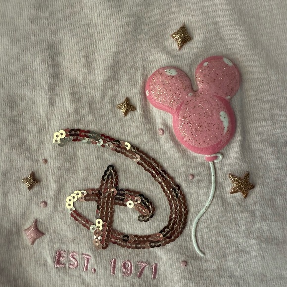 Disney World Pink Long Sleeve Spirit Jersey with Mickey Balloon Design large - Picture 4 of 5